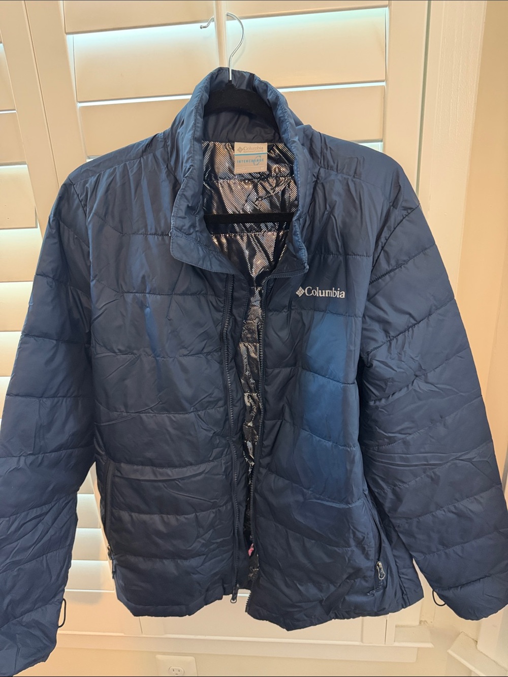 Columbia Navy Blue Men's Puffer Jacket